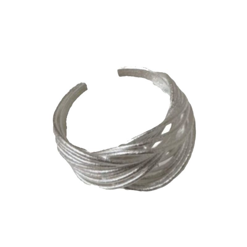 S Pure Version Niche Design Sense Line Korean Style Simple Ring Silver Jewelry_voghion.com