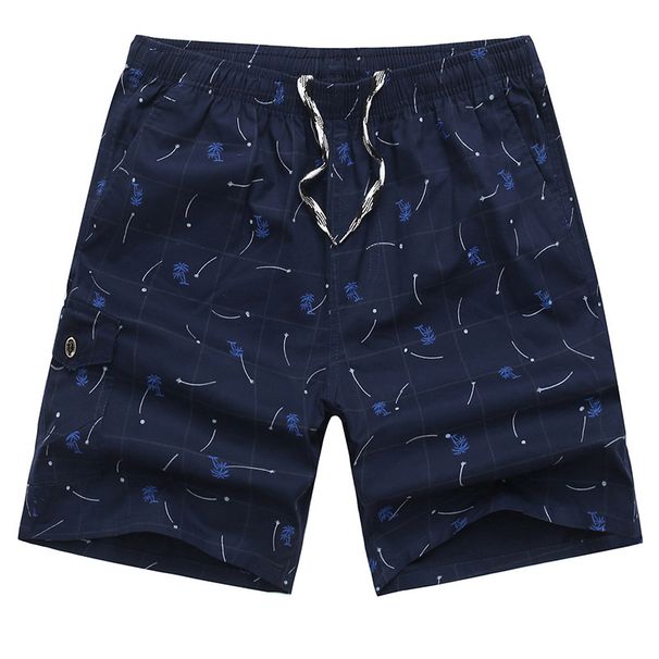 Lässige Fünf-Punkt-Strandshorts für Herren mit großem Kopf, lockere, elastische, halblange, schnelltrocknende Hose für zu Hause_voghion.com