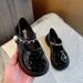 Mother & Kids Girls' Leather Shoes Fashion Girls' Fashion Leather Shoes - Princess Style Soft Sole Oxford Shoes For Toddler & Big Kids (Black/Silver)_voghion.com