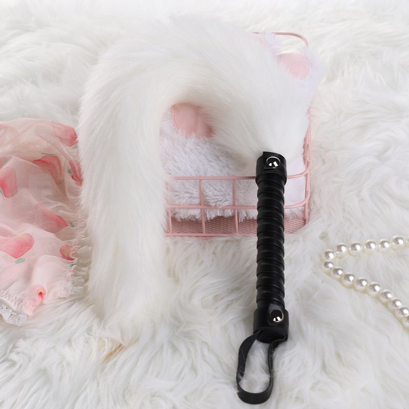 BLACKWOLF Whips For Couples Bondage SM Whip Queen Flogger BDSM Toy Flirting Utensils Comfortable And Soft Tail_voghion.com