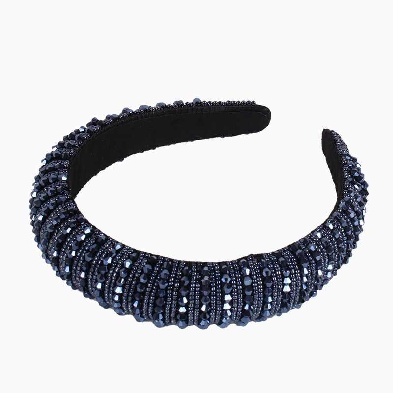 Nueva diadema de pelo, diadema de cristal de esponja barroca de moda, regalo para amante, diadema con nudo de San Valentín_voghion.com