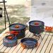 Weilin Cookware - Set da campeggio con padella portatile, utensili da cucina per esterni e borraccia_voghion.com