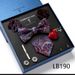 Men's Ties & Handkerchiefs fashionable business solid color flower tie square scarf 8-piece combination set_voghion.com