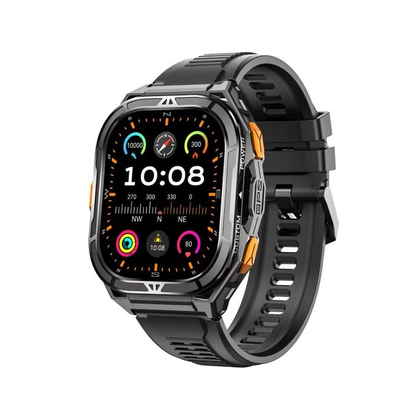 X5 1,96-Zoll-Amoled-Großbild-GPS-Doppelfrequenz-Positionierung 5ATM wasserdicht 100 Sportmodus Smart Watch_voghion.com