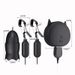 Jiuba Rechargeable Double Peaks Clitoris Three Point Tongue Licking Breast Clamp Vibration Breast Massage Female Masturbator_voghion.com