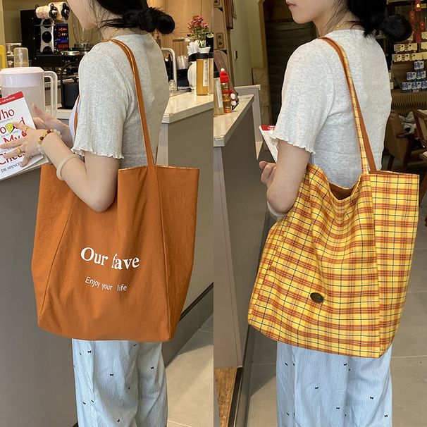 Borsa a mano bifacciale di grande capacità, stile coreano, 2025, per donna, casual, versatile, da portare sotto le ascelle_voghion.com