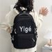 Women's Bags New fashion niche design schoolbag high value color matching college student leisure backpack large capacity letter backpack_voghion.com