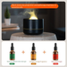 2025 New Colorful Flame Aromatherapy Machine Essential Oil Bedroom Atmosphere Light USB Plug-in Star Projection Lamp_voghion.com