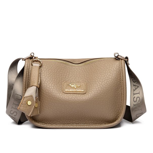 Héichwäerteg PU Lieder Schëllerriemen, Luxusmark, Multi-Täsch, Dammentasch_voghion.com