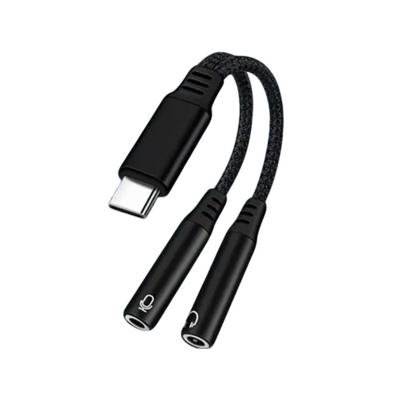 Adattatore da tipo C a doppio jack da 3,5 mm per cuffie da computer con microfono, splitter per cuffie da gioco e-sport_voghion.com
