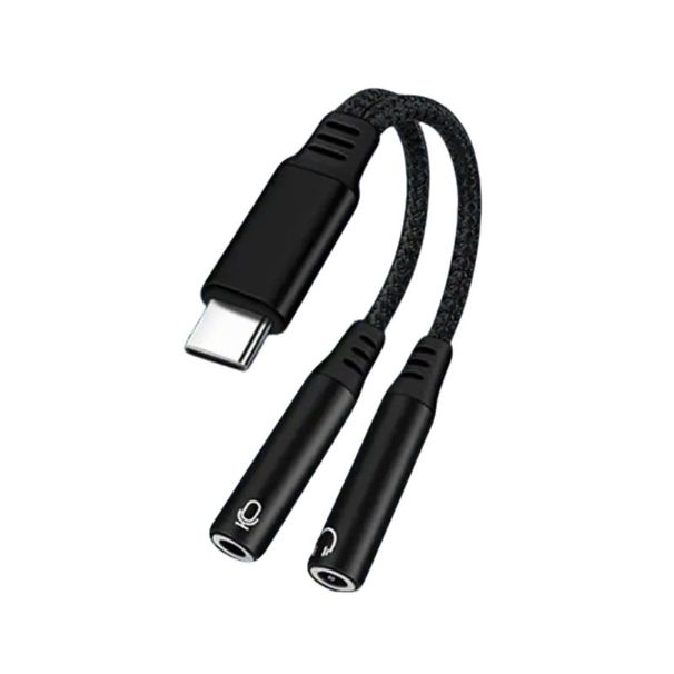 Adattatore da tipo C a doppio jack da 3,5 mm per cuffie da computer con microfono, splitter per cuffie da gioco e-sport_voghion.com