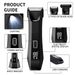 Men's Electric Hair Clipper With Digital Display, 3-in-1 Full Body Leg Nose & Private Area Trimmer /_voghion.com