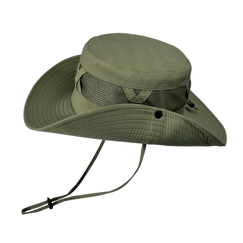 Hot Sale Xioguan 100% Nylon 9245 Spring/Summer Big Eaves Breathable Sunshade Fisherman Men's Sunscreen Sun Fishing Hat_voghion.com