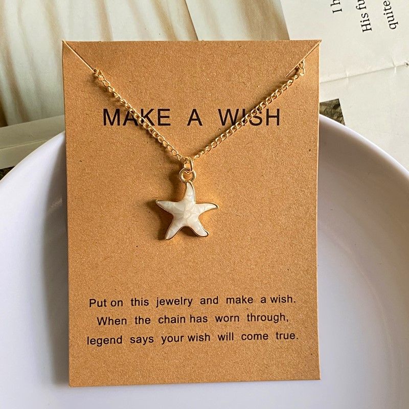 Heiße verkäufe Sommer seestern halskette, urlaub geschenk, nette neue mode kleidung schmuck_voghion.com