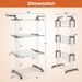 1 Pc 4-tier Clothes Drying Rack With Rotatable Side Wings And Collapsible Shelves_voghion.com