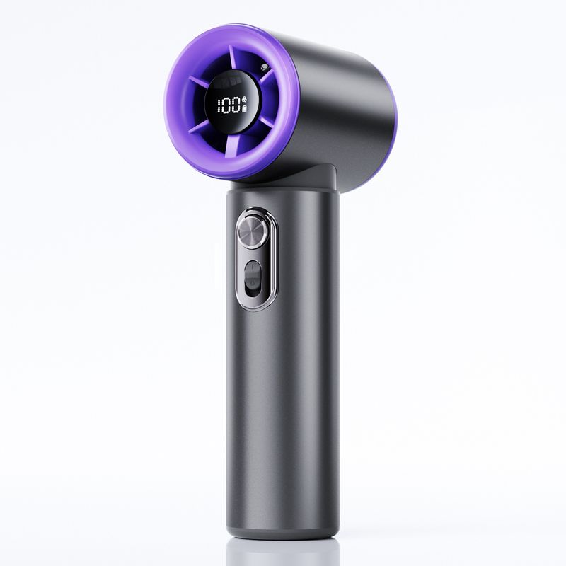​2025 Premium Aluminum Handheld Fan - High-Speed Turbo Cooling & USB Rechargeable (Ultra-Portable & Durable Metal Design)​_voghion.com