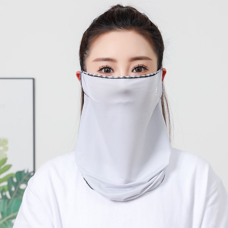 Mascarilla facial fina, transpirable, a prueba de polvo, esencial para conducir, ciclismo al aire libre, protección UV, de seda helada, a prueba de viento, para el cuello._voghion.com
