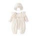 Baby Kleidung Frühling Und Herbst Kleid Mädchen Baby Blumen Spitze Lange ärmeln Onesie Neugeborenen Herbst Kleidung Crawl Anzug_voghion.com