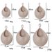 Wall-Mounted Vegetable Storage Fruit Basket Water Drop Bird's Nest Net Bag Handmade Cotton Rope Woven Wall Hanging_voghion.com
