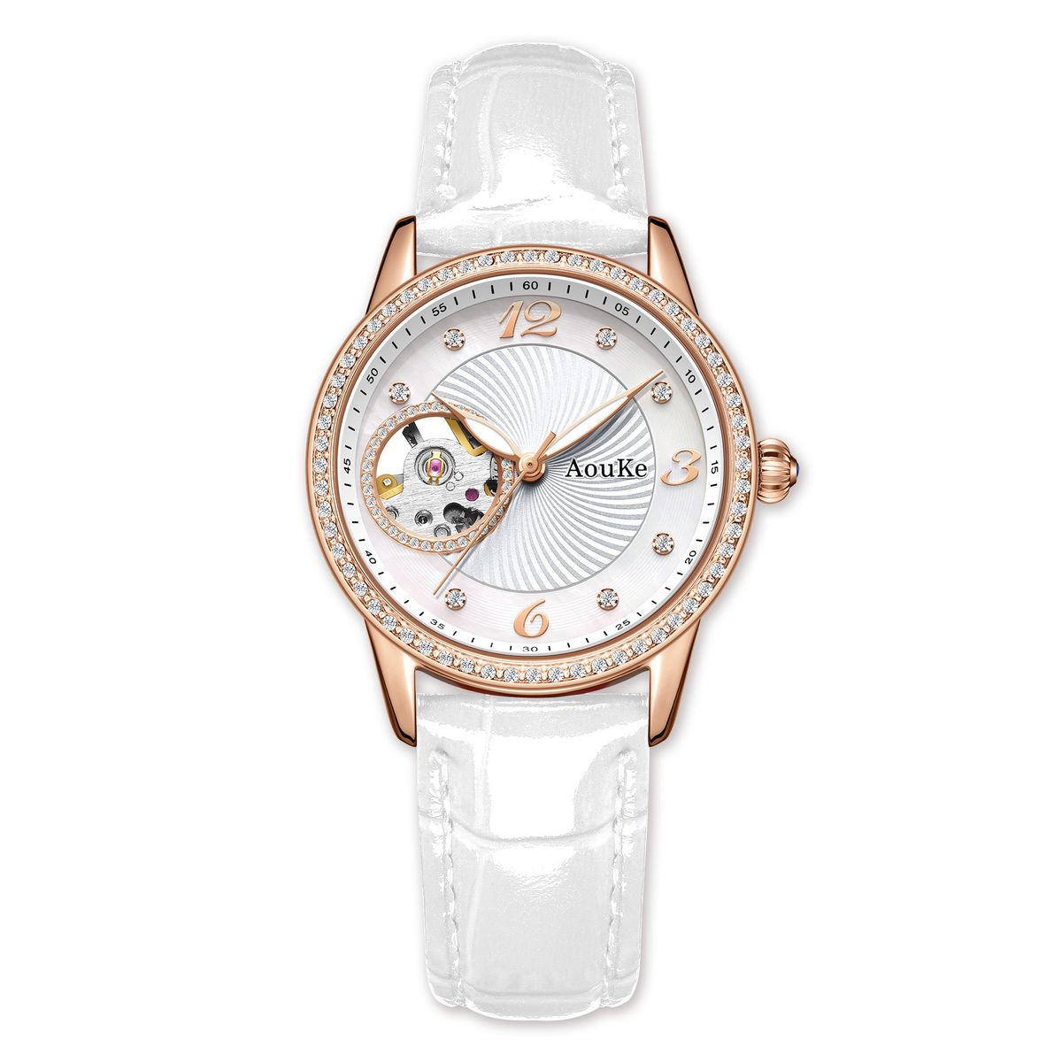 Orologio da donna Aoke Lady Fritillary, orologio meccanico completamente automatico, impermeabile, trasmissione in diretta Tiktok, orologio da donna, commercio estero_voghion.com