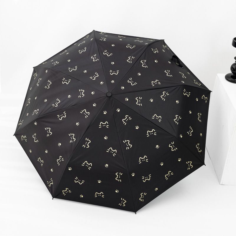 Folding Umbrella For Women High Grade Sun Umbrella Sunscreen Anti Ultraviolet Umbrella Sunny And Rainy Dual Use Fully Automatic Umbrella For Students_voghion.com
