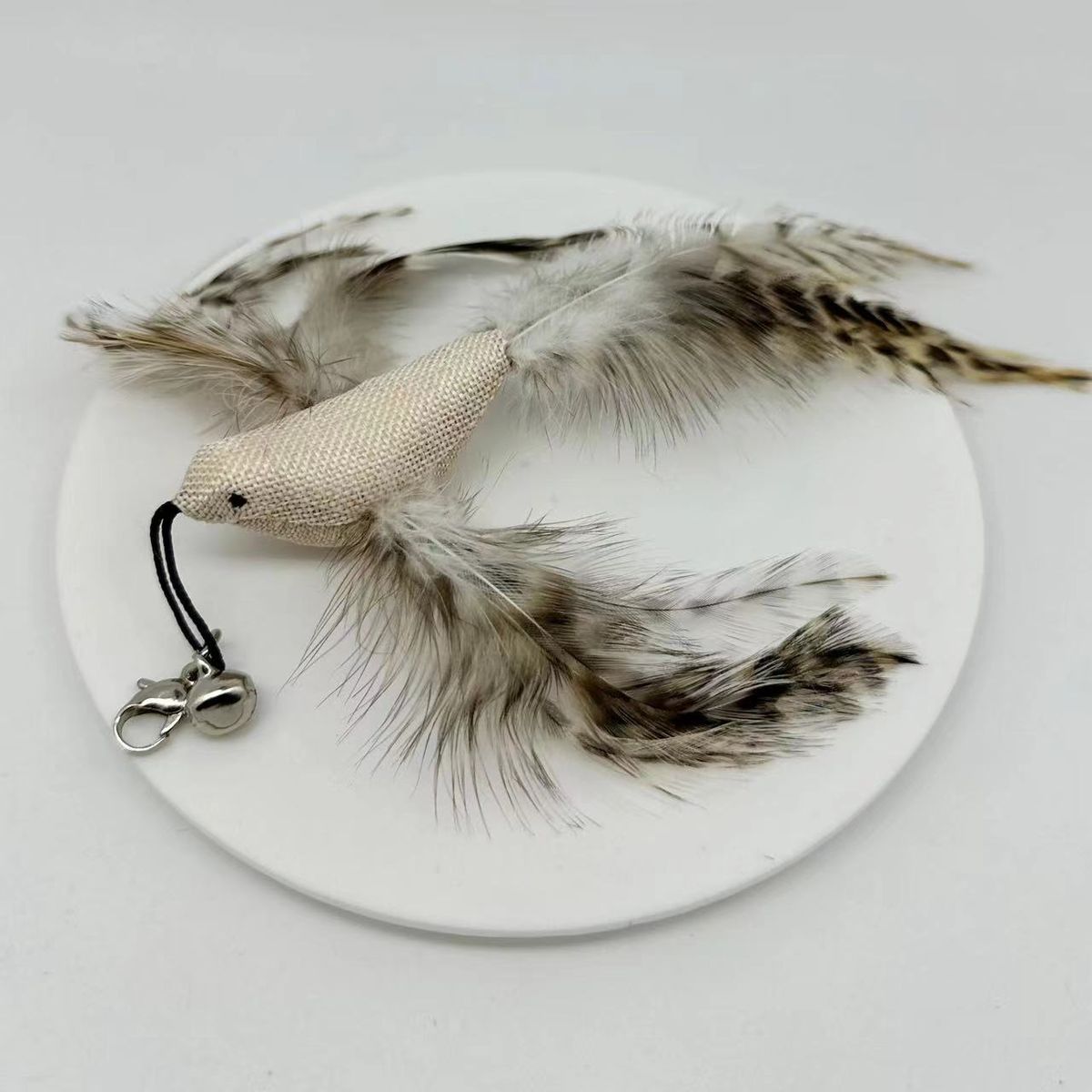 Simulatie vogelgeluid speelgoed Houten handvat Stalen draad Plaagstaf Kattenbenodigdheden_voghion.com