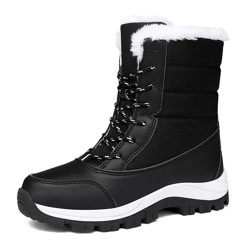 Women's Snow Boots Winter Thermal Fur Lined Boots Waterproof Hiking Trekking Ankle Booties for Woman_voghion.com