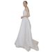 Abbigliamento da donna Semplice abito da sposa leggero in raso nuovo stile francese piccolo strascico sposa matrimonio temperamento viaggio spara fuori dalla garza femminile_voghion.com