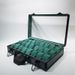 Hochwertige Uhrenbox aus Aluminiumlegierung mit Sichtfenster – Luxuriöses Uhren-Etui mit 24 Fächern, doppelter Öffnung, Innenausstattung aus grünem Samt_voghion.com