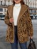 Chaqueta de leopardo: cálida y gruesa, con capucha de felpa y estampado de leopardo | Estilo europeo-americano, lavable a máquina, no elástica_voghion.com