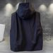 Men's Korean Style Hooded Vest Jacket – Lightweight Zipper Outerwear For Spring & Autumn_voghion.com