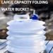 Secchio d'acqua pieghevole portatile di grande capacità da 5/10/15 litri per lo stoccaggio di acqua di emergenza, adatto per campeggio all'aperto ed escursionismo_voghion.com