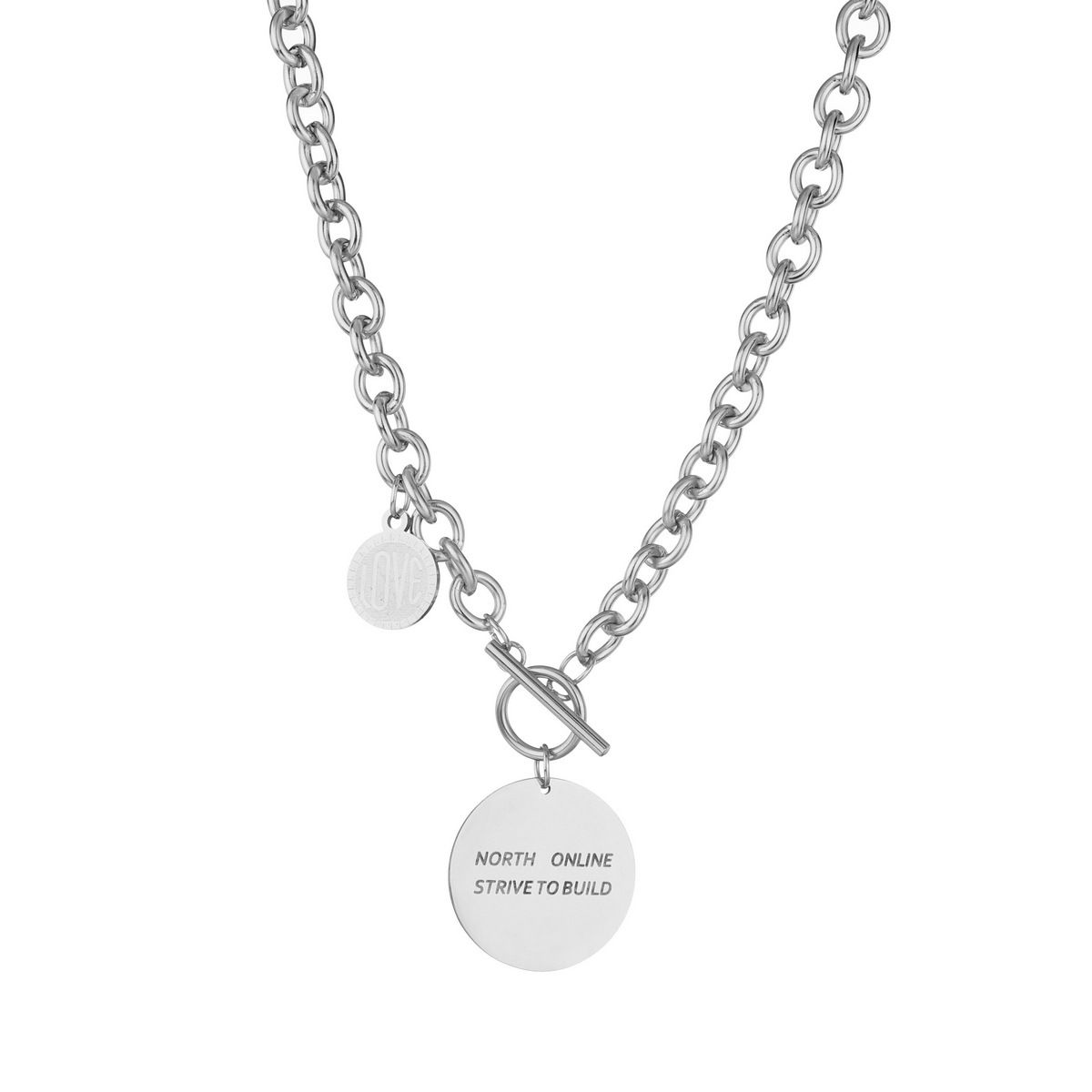 Hip Hop Titan Stahl Kubanische Halskette Für Männer Und Frauen Paare Einzigartiges Design Einfache Elegante Vielseitige Pullover Kette_voghion.com