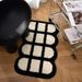 Home Garden Bathroom Absorbent Floor Mats Toilet Door Anti Slip Mats Black And White Style Flocking Thick Toilet Restroom Carpet_voghion.com