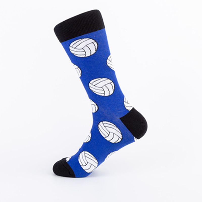 Accessoires vestimentaires Chaussettes longues en coton tendance pour hommes, série Ball, chaussettes décontractées en jacquard_voghion.com