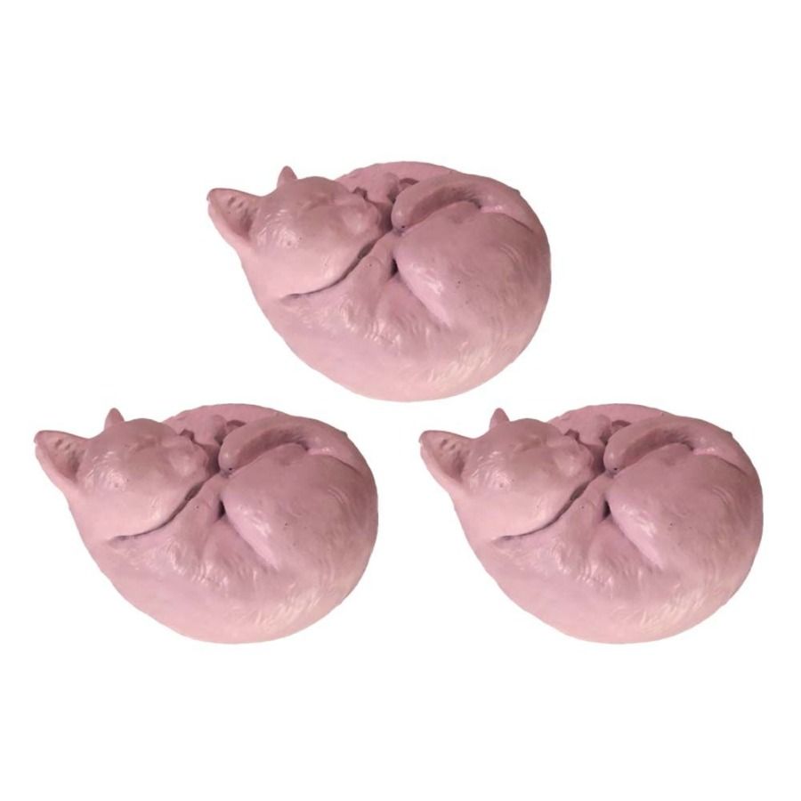 Lovely Cupboard Pulls Pink Furniture Pcs Drawer For Knobs Cats Hardware Cabinet Resin Knobs 3 Dresser Wardrobe Sleeping_voghion.com
