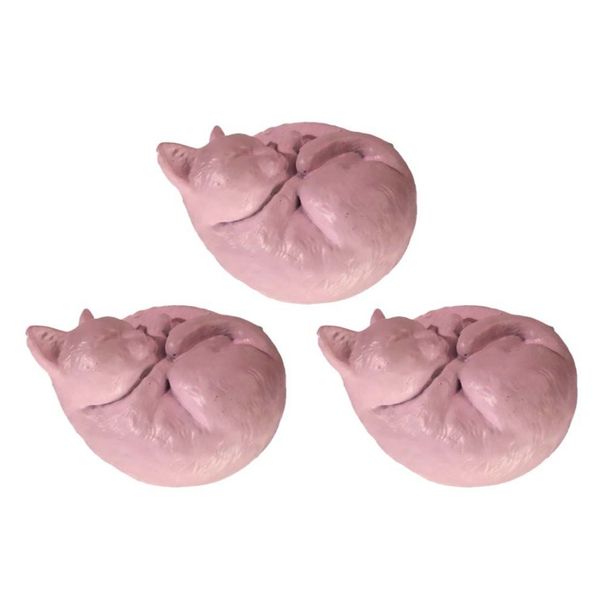 Lovely Cupboard Pulls Pink Furniture Pcs Drawer For Knobs Cats Hardware Cabinet Resin Knobs 3 Dresser Wardrobe Sleeping_voghion.com