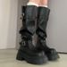 Melard Brown Long 2025 Spring And Autumn New Style Plus Size Thick Leg Heightening Riding For Petite Women High Boots_voghion.com