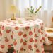 Velvet INS Style Rustic Fresh Student Dormitory Tablecloth Round Coffee Cover Dining Tablecloths_voghion.com