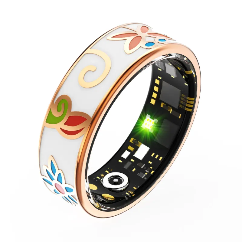 R18 Women's Smart - Heart Rate/Blood Pressure/SpO2 Monitor, Sleep Tracking, Fiess Tracker, Step Counter, Remote Camera_voghion.com