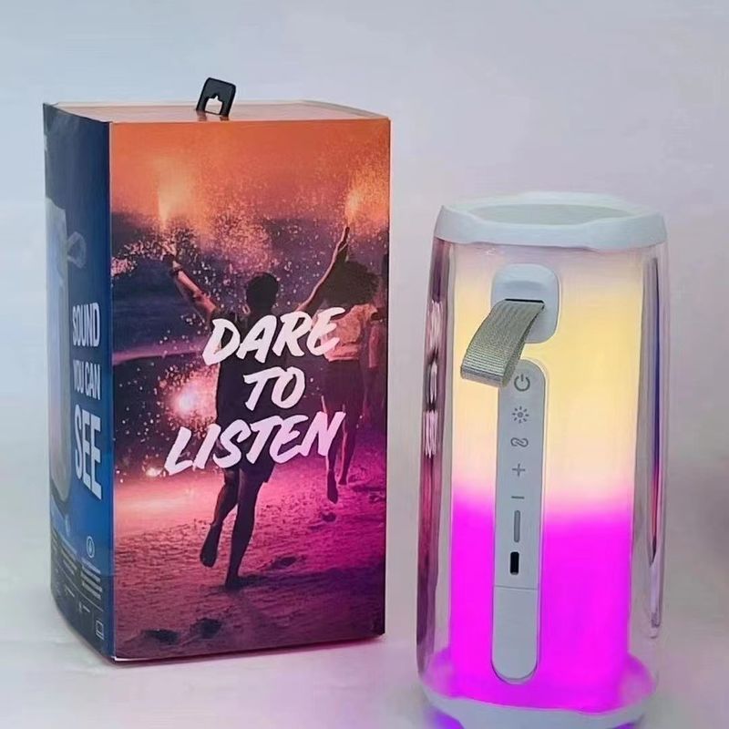 PULSE5 Pulse 5 Wireless Bluetooth Speaker With 64 Bit RGB Luminous Colorful Light Sound System_voghion.com