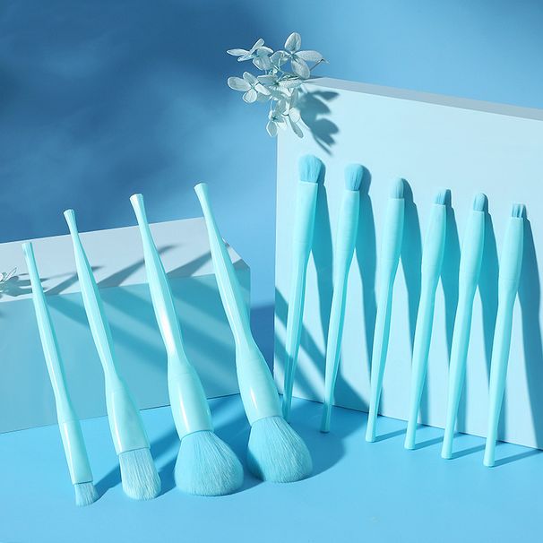 10 sztuk Candy Color Makeup Brushes Set 2021 Nowy Powder Foundation Eyebrow Eyeshadow Blush Make Up Tools Kit Foundation Brush Set_voghion.com