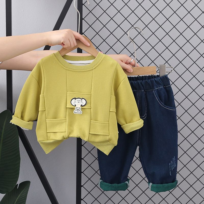 2024 neues Rundhalspullover-Set für Mädchen, Sommer, Jungen, koreanische Ausgabe, Damen- und Herren-Schatzkleidung, Kinderbekleidung_voghion.com