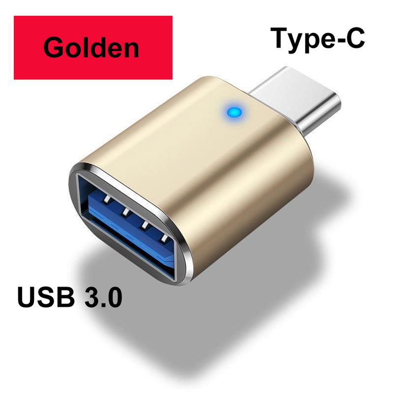 VYOPBC LED USB 3.0 A Tipo C Adattatore OTG A USB C USB-A A Micro USB Tipo-C Connettore femmina per adattatori Samsung Xiaomi POCO_voghion.com