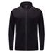 LazyZoom Sports Casual Quick-Dry Windproof European Size Solid Color Stand Collar Jacket Embroidered Long Sleeve Tracksuit Set_voghion.com