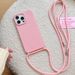Crossbody Necklace Lanyard Cord Strap Phone Case For iPhone 11 12 13 14 15 Pro XS Max XR X Candy Color Soft_voghion.com