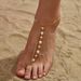 Spliced Pearl Chain Ankle Bracelet Fashionable Unique Classic Women's Body Jewelry_voghion.com