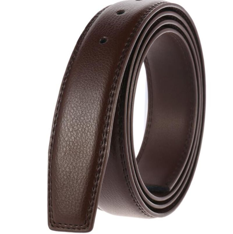 Cinturones automáticos calientes sin hebilla para hombres, cinturón de moda informal de alta calidad, cinturón de marca de cuero genuino para hombres_voghion.com