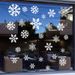 White snowflake decoration electrostatic glass window sticker can be used_voghion.com
