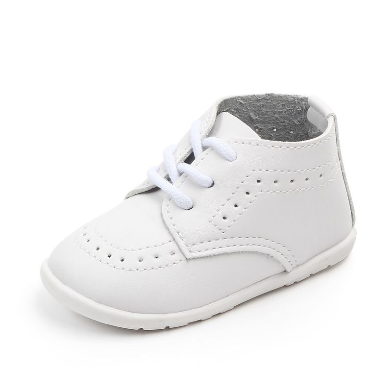 Chaussures en cuir PU pour bébé de 0 à 1 ans, petites chaussures antidérapantes à semelle souple, chaussures pour tout-petits, printemps et automne_voghion.com